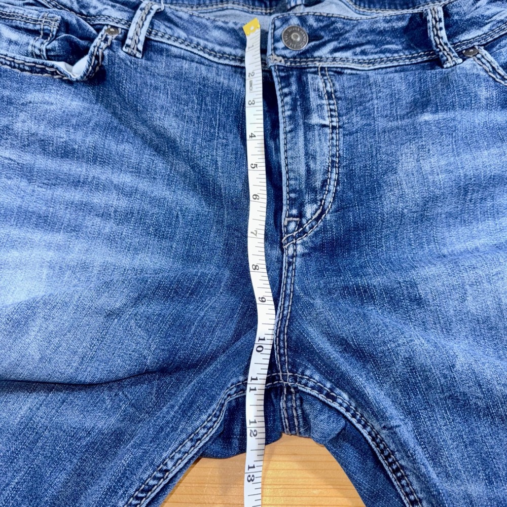 Silver Jeans Suki High Slim Boot Denim Jeans SZ‎ 24 Bootcut Dark Wash